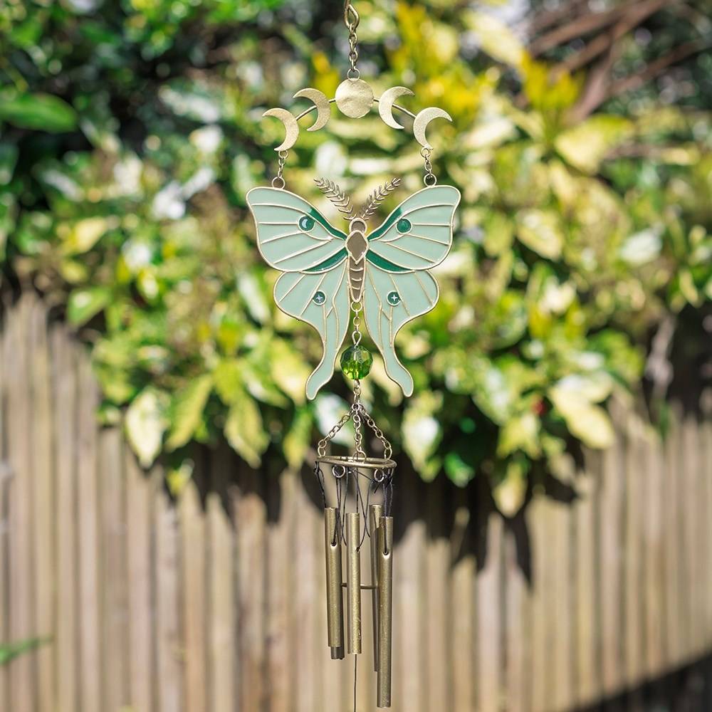 Something Different - Moonphase Moth Windchime - Multicolours
